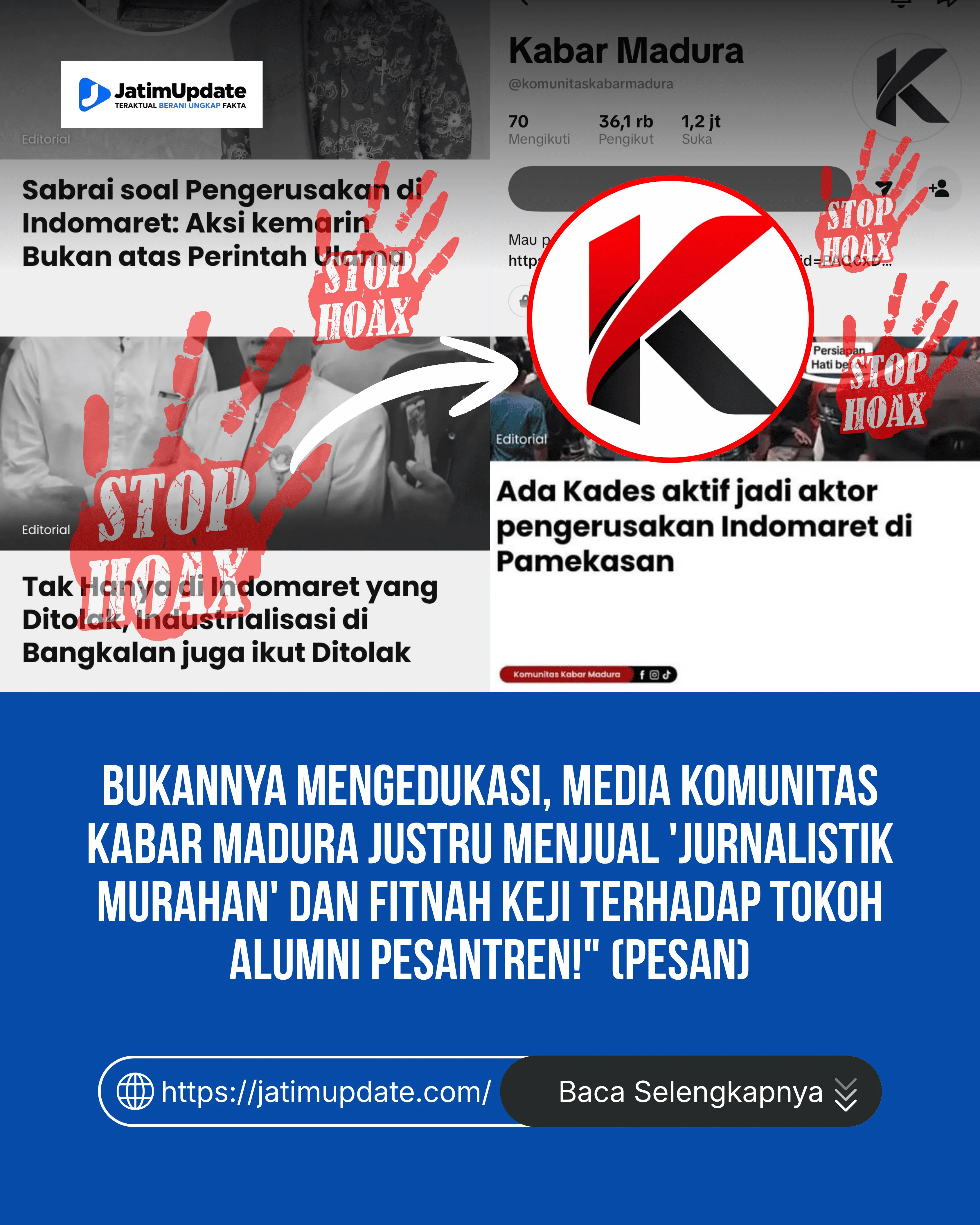 Tuding Ketua PESAN Aktor Aksi Penolakan Indomaret, Berita Kabar Madura Dikecam Serampangan dan Murahan (Ilustrasi)