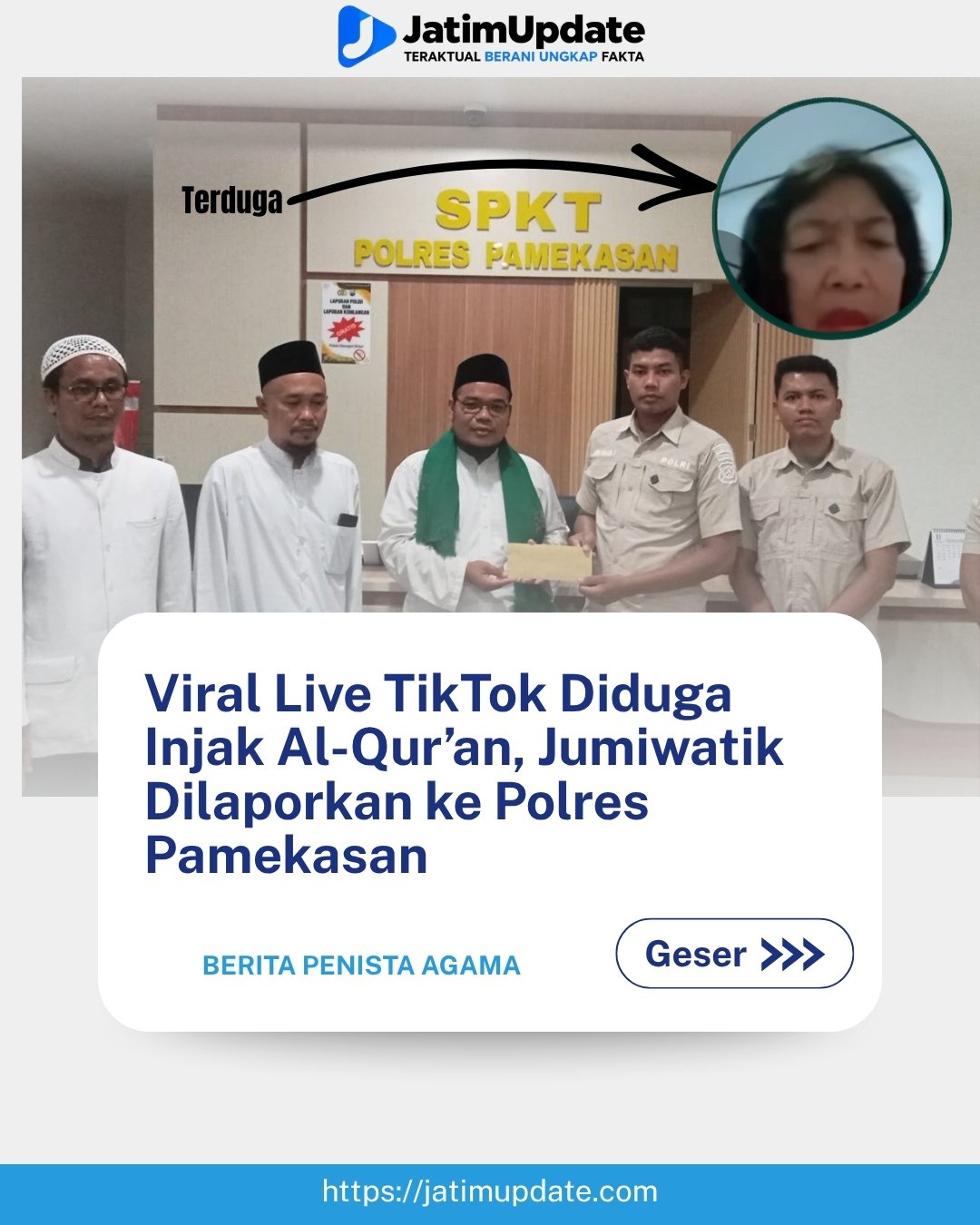 Viral Live TikTok Diduga Injak Al-Qur’an, Pemilik Akun @JM.WATIK Dilaporkan ke Polres Pamekasan (Ilustrasi)