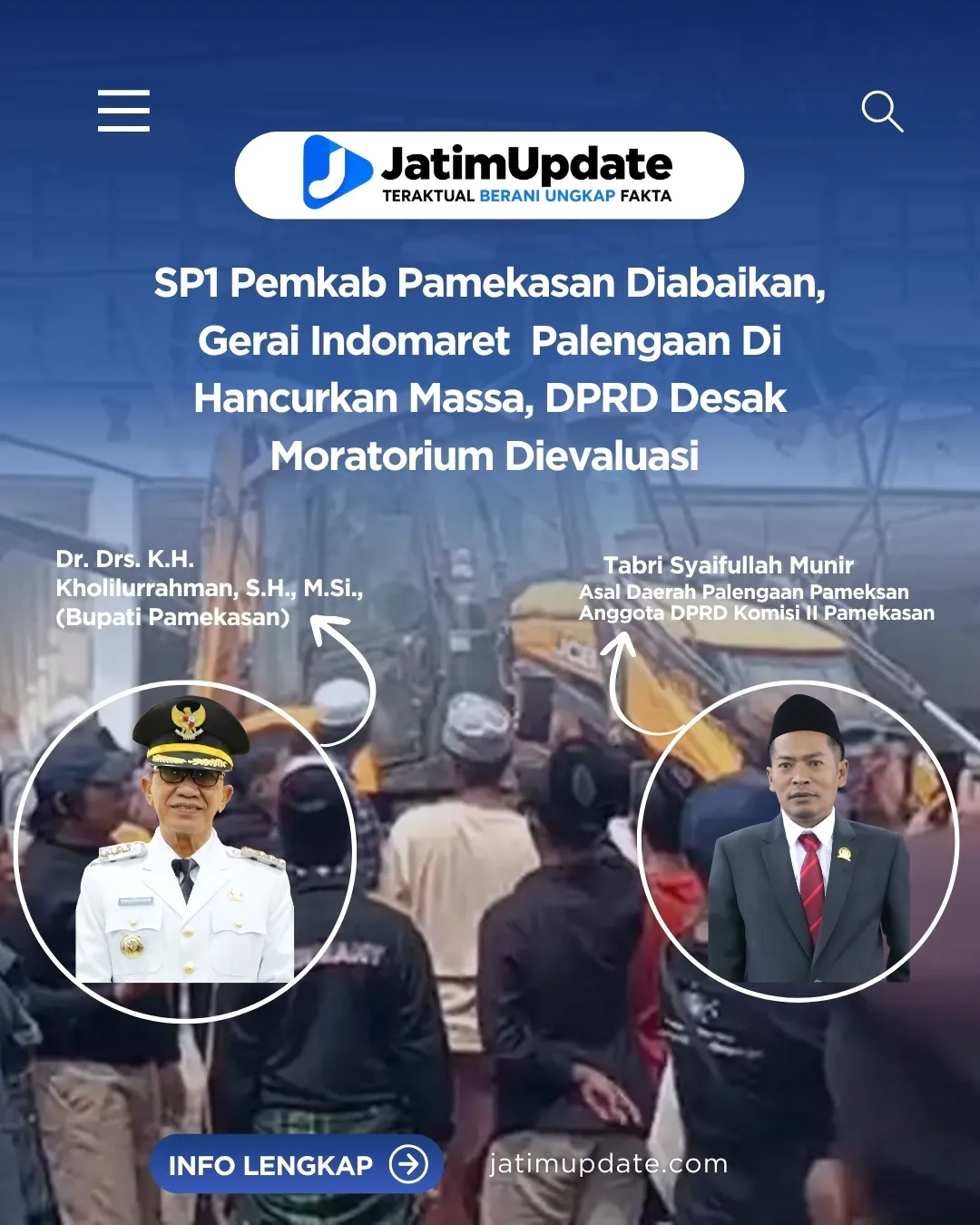 SP1 Pemkab Pamekasan Diabaikan, Gerai Indomaret Palengaan Dihancurkan Massa, DPRD Desak Moratorium Dievaluasi (Ilustrasi)