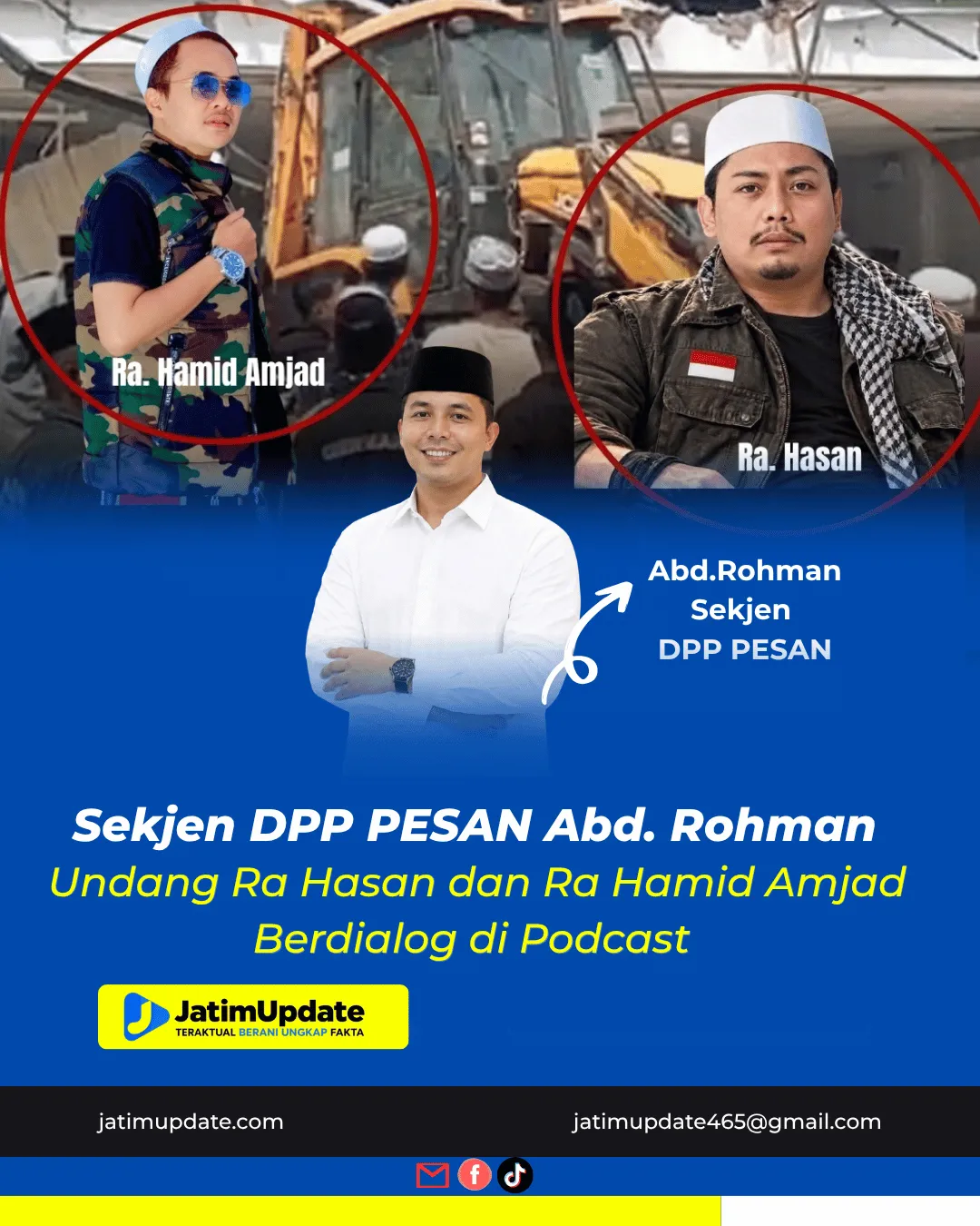Sekjen DPP PESAN Abd. Rohman Undang Ra Hasan dan Ra Hamid Amjad Berdialog di Podcast (Ilustrasi)
