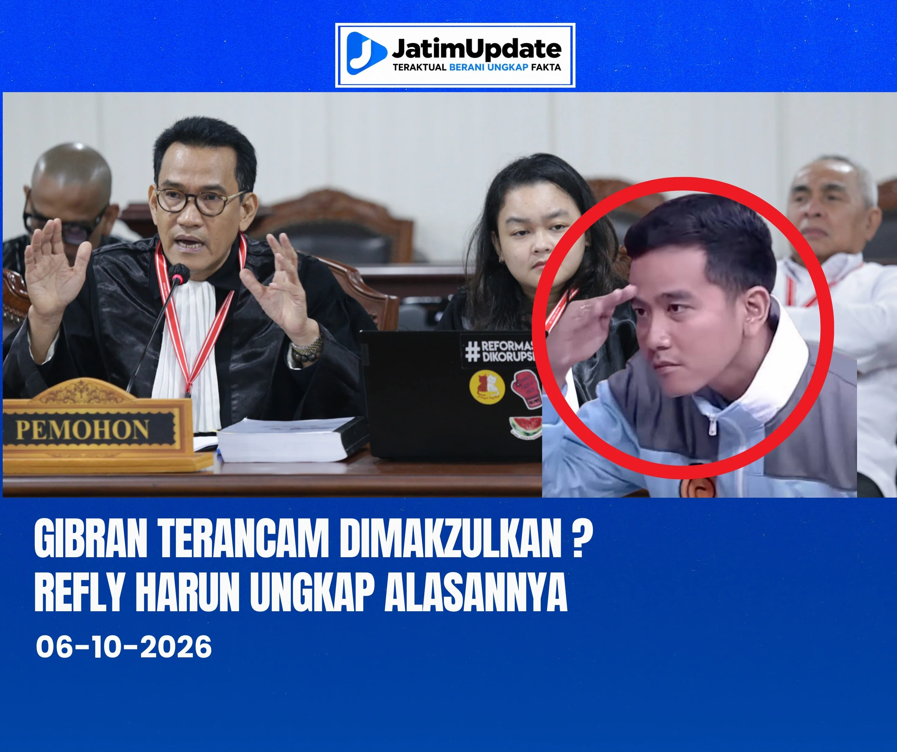 Gibran Terancam Dimakzulkan? Refly Harun Ungkap Alasannya (Ilustrasi)