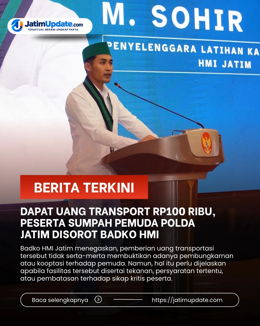 Dapat Uang Transport Rp100 Ribu, Peserta Sumpah Pemuda Polda Jatim Disorot Badko HMI (Ilustrasi)