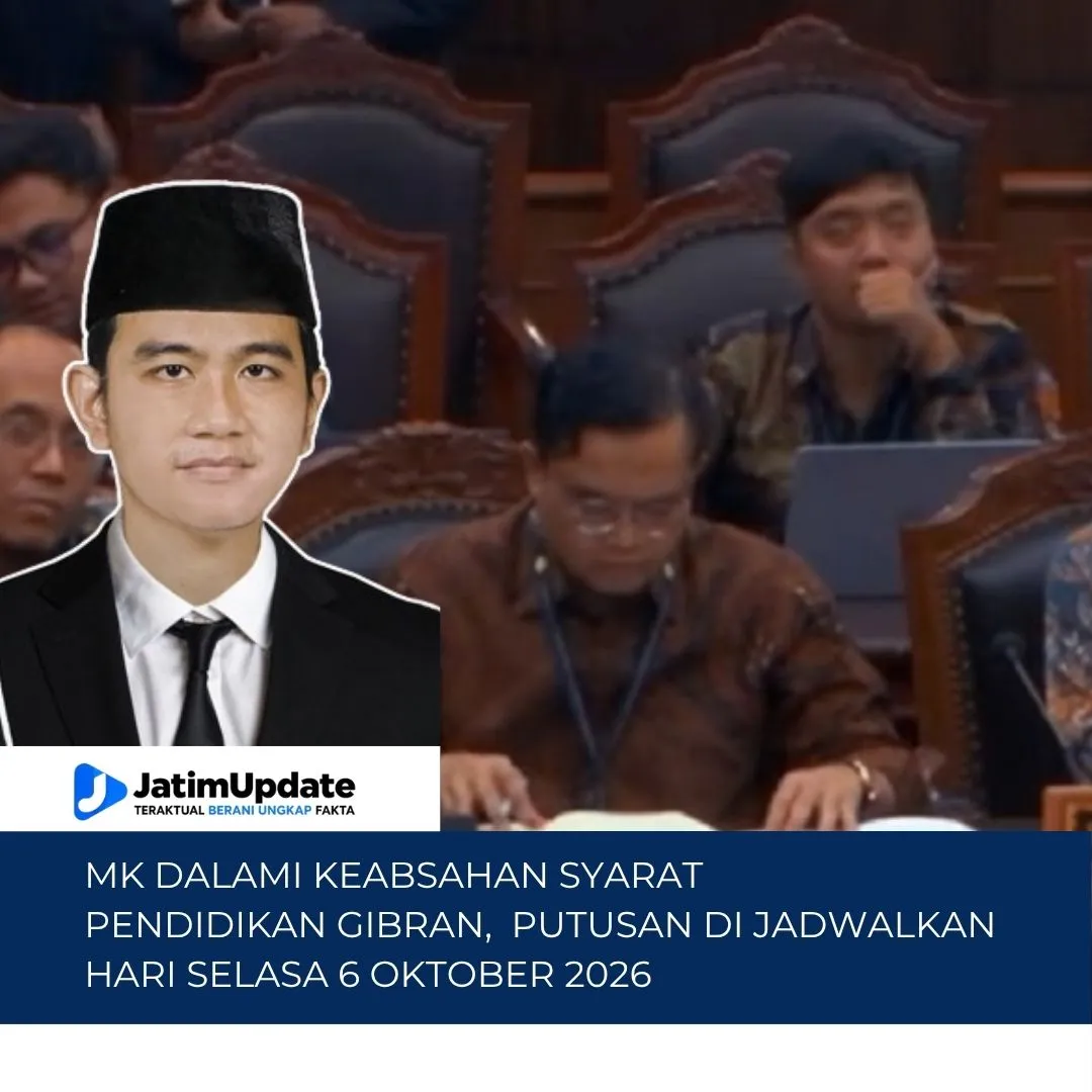 MK Dalami Keabsahan Syarat Pendidikan Gibran, Putusan Dijadwalkan 6 Oktober (Ilustrasi)