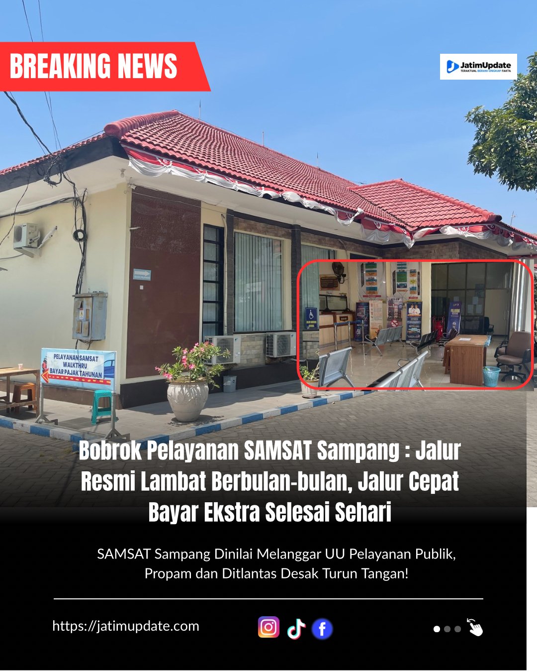 Bobrok Pelayanan SAMSAT Sampang : Jalur Resmi Lambat Berbulan-bulan, Jalur Cepat Bayar Ekstra Selesai Sehari (Ilustrasi)